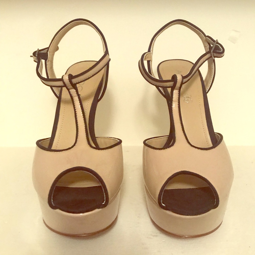 Aldo platform t-strap heels